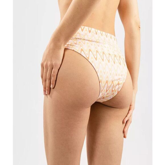 New! Quiksilver Classic Hi Waist Tie Front Recycled Bikini Bottom, S - Picture 4 of 15